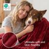 imageBedsure GentleSoft Yellow Throw Blanket for Couch  Super Soft Cozy Blankets for Women Cute Small Blanket for Girls 50x70 InchesRed