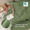 imageBedsure GentleSoft Yellow Throw Blanket for Couch  Super Soft Cozy Blankets for Women Cute Small Blanket for Girls 50x70 InchesReseda