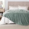 imageBedsure GentleSoft Yellow Throw Blanket for Couch  Super Soft Cozy Blankets for Women Cute Small Blanket for Girls 50x70 InchesSage Green