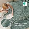 imageBedsure GentleSoft Yellow Throw Blanket for Couch  Super Soft Cozy Blankets for Women Cute Small Blanket for Girls 50x70 InchesSage Green