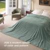 imageBedsure GentleSoft Yellow Throw Blanket for Couch  Super Soft Cozy Blankets for Women Cute Small Blanket for Girls 50x70 InchesSage Green