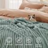 imageBedsure GentleSoft Yellow Throw Blanket for Couch  Super Soft Cozy Blankets for Women Cute Small Blanket for Girls 50x70 InchesSage Green