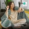 imageBedsure GentleSoft Yellow Throw Blanket for Couch  Super Soft Cozy Blankets for Women Cute Small Blanket for Girls 50x70 InchesSage Green