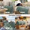 imageBedsure GentleSoft Yellow Throw Blanket for Couch  Super Soft Cozy Blankets for Women Cute Small Blanket for Girls 50x70 InchesSage Green