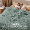 imageBedsure GentleSoft Yellow Throw Blanket for Couch  Super Soft Cozy Blankets for Women Cute Small Blanket for Girls 50x70 InchesSage Green
