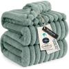 imageBedsure GentleSoft Yellow Throw Blanket for Couch  Super Soft Cozy Blankets for Women Cute Small Blanket for Girls 50x70 InchesSage Green