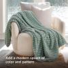 imageBedsure GentleSoft Yellow Throw Blanket for Couch  Super Soft Cozy Blankets for Women Cute Small Blanket for Girls 50x70 InchesSage Green