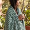 imageBedsure GentleSoft Yellow Throw Blanket for Couch  Super Soft Cozy Blankets for Women Cute Small Blanket for Girls 50x70 InchesSage Green