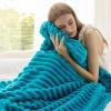 imageBedsure GentleSoft Yellow Throw Blanket for Couch  Super Soft Cozy Blankets for Women Cute Small Blanket for Girls 50x70 InchesTeal