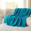 imageBedsure GentleSoft Yellow Throw Blanket for Couch  Super Soft Cozy Blankets for Women Cute Small Blanket for Girls 50x70 InchesTeal