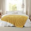 imageBedsure GentleSoft Yellow Throw Blanket for Couch  Super Soft Cozy Blankets for Women Cute Small Blanket for Girls 50x70 InchesYellow
