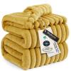 imageBedsure GentleSoft Yellow Throw Blanket for Couch  Super Soft Cozy Blankets for Women Cute Small Blanket for Girls 50x70 InchesYellow