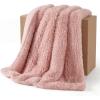 imageBedsure GentleSoft Luxury Faux Fur Pink Throw Blanket for Couch Soft Fuzzy Fluffy Shaggy Gifts Blanket for Women Mothers Day Warm Cozy Plush Fleece Throw for Room Decor 50x60 Inches02  Pink
