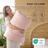 imageBedsure Comforter Duvet Insert  Quilted Comforters Twin XL Size All Season Duvet GentleSoft Down Alternative Bedding Blanket with 8 Tabs Gifts for WomenMen Red Twin XL 92 x 68 InchesPink