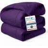 imageBedsure Comforter Duvet Insert  Quilted Comforters Twin XL Size All Season Duvet GentleSoft Down Alternative Bedding Blanket with 8 Tabs Gifts for WomenMen Red Twin XL 92 x 68 InchesPurple