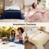 imageBedsure Comforter Duvet Insert  Quilted Comforters Twin XL Size All Season Duvet GentleSoft Down Alternative Bedding Blanket with 8 Tabs Gifts for WomenMen Red Twin XL 92 x 68 InchesMustard Yellow
