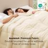 imageBedsure Comforter Duvet Insert  Quilted Comforters Twin XL Size All Season Duvet GentleSoft Down Alternative Bedding Blanket with 8 Tabs Gifts for WomenMen Red Twin XL 92 x 68 InchesCream