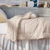 imageBedsure Comforter Duvet Insert  Quilted Comforters Twin XL Size All Season Duvet GentleSoft Down Alternative Bedding Blanket with 8 Tabs Gifts for WomenMen Red Twin XL 92 x 68 InchesBeige