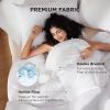 imageBedsure Comforter Duvet Insert  Quilted Comforters Twin XL Size All Season Duvet GentleSoft Down Alternative Bedding Blanket with 8 Tabs Gifts for WomenMen Red Twin XL 92 x 68 InchesWhite
