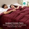 imageBedsure Comforter Duvet Insert  Quilted Comforters Twin XL Size All Season Duvet GentleSoft Down Alternative Bedding Blanket with 8 Tabs Gifts for WomenMen Red Twin XL 92 x 68 InchesRed
