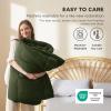 imageBedsure Comforter Duvet Insert  Quilted Comforters Twin XL Size All Season Duvet GentleSoft Down Alternative Bedding Blanket with 8 Tabs Gifts for WomenMen Red Twin XL 92 x 68 InchesOlive Green