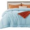 imageBedsure Comforter Duvet Insert  Quilted Comforters Twin XL Size All Season Duvet GentleSoft Down Alternative Bedding Blanket with 8 Tabs Gifts for WomenMen Red Twin XL 92 x 68 InchesAqua
