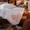 imageBedsure Comforter Duvet Insert  Quilted Comforters Twin XL Size All Season Duvet GentleSoft Down Alternative Bedding Blanket with 8 Tabs Gifts for WomenMen Red Twin XL 92 x 68 InchesWhite