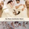 imageBedsure Comforter Duvet Insert  Quilted Comforters Twin XL Size All Season Duvet GentleSoft Down Alternative Bedding Blanket with 8 Tabs Gifts for WomenMen Red Twin XL 92 x 68 InchesCream