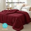 imageBedsure Comforter Duvet Insert  Quilted Comforters Twin XL Size All Season Duvet GentleSoft Down Alternative Bedding Blanket with 8 Tabs Gifts for WomenMen Red Twin XL 92 x 68 InchesRed