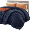 imageBedsure Comforter Duvet Insert  Quilted Comforters Twin XL Size All Season Duvet GentleSoft Down Alternative Bedding Blanket with 8 Tabs Gifts for WomenMen Red Twin XL 92 x 68 InchesNavy Blue