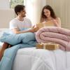 imageBedsure Comforter Duvet Insert  Quilted Comforters Twin XL Size All Season Duvet GentleSoft Down Alternative Bedding Blanket with 8 Tabs Gifts for WomenMen Red Twin XL 92 x 68 InchesNavy Blue
