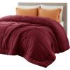 imageBedsure Comforter Duvet Insert  Quilted Comforters Twin XL Size All Season Duvet GentleSoft Down Alternative Bedding Blanket with 8 Tabs Gifts for WomenMen Red Twin XL 92 x 68 InchesRed
