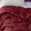 imageBedsure Comforter Duvet Insert  Quilted Comforters Twin XL Size All Season Duvet GentleSoft Down Alternative Bedding Blanket with 8 Tabs Gifts for WomenMen Red Twin XL 92 x 68 InchesRed