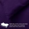 imageBedsure Comforter Duvet Insert  Quilted Comforters Twin XL Size All Season Duvet GentleSoft Down Alternative Bedding Blanket with 8 Tabs Gifts for WomenMen Red Twin XL 92 x 68 InchesPurple