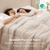 imageBedsure Comforter Duvet Insert  Quilted Comforters Twin XL Size All Season Duvet GentleSoft Down Alternative Bedding Blanket with 8 Tabs Gifts for WomenMen Red Twin XL 92 x 68 InchesBeige