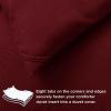 imageBedsure Comforter Duvet Insert  Quilted Comforters Twin XL Size All Season Duvet GentleSoft Down Alternative Bedding Blanket with 8 Tabs Gifts for WomenMen Red Twin XL 92 x 68 InchesRed