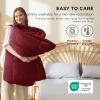 imageBedsure Comforter Duvet Insert  Quilted Comforters Twin XL Size All Season Duvet GentleSoft Down Alternative Bedding Blanket with 8 Tabs Gifts for WomenMen Red Twin XL 92 x 68 InchesRed