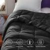 imageBedsure Comforter Duvet Insert  Quilted Comforters Twin XL Size All Season Duvet GentleSoft Down Alternative Bedding Blanket with 8 Tabs Gifts for WomenMen Red Twin XL 92 x 68 InchesBlack