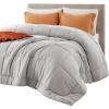 imageBedsure Comforter Duvet Insert  Quilted Comforters Twin XL Size All Season Duvet GentleSoft Down Alternative Bedding Blanket with 8 Tabs Gifts for WomenMen Red Twin XL 92 x 68 InchesLight Grey