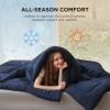 imageBedsure Comforter Duvet Insert  Quilted Comforters Twin XL Size All Season Duvet GentleSoft Down Alternative Bedding Blanket with 8 Tabs Gifts for WomenMen Red Twin XL 92 x 68 InchesNavy Blue