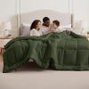 imageBedsure Comforter Duvet Insert  Quilted Comforters Twin XL Size All Season Duvet GentleSoft Down Alternative Bedding Blanket with 8 Tabs Gifts for WomenMen Red Twin XL 92 x 68 InchesOlive Green