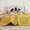 imageBedsure Comforter Duvet Insert  Quilted Comforters Twin XL Size All Season Duvet GentleSoft Down Alternative Bedding Blanket with 8 Tabs Gifts for WomenMen Red Twin XL 92 x 68 InchesMustard Yellow
