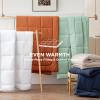 imageBedsure Comforter Duvet Insert  Quilted Comforters Twin XL Size All Season Duvet GentleSoft Down Alternative Bedding Blanket with 8 Tabs Gifts for WomenMen Red Twin XL 92 x 68 InchesCream