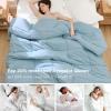 imageBedsure Comforter Duvet Insert  Quilted Comforters Twin XL Size All Season Duvet GentleSoft Down Alternative Bedding Blanket with 8 Tabs Gifts for WomenMen Red Twin XL 92 x 68 InchesAqua