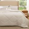 imageBedsure 7 Pieces Queen Comforter Set Premium Series Hotel Luxury Soft Bed in a Bag Goose Down Alternative Safe for Sensitive Skin Bedding Comforter All Season Medium Warmth Olive Green Queen Size07  Cream  Wavy Quilted