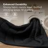 imageBedsure 7 Pieces Queen Comforter Set Premium Series Hotel Luxury Soft Bed in a Bag Goose Down Alternative Safe for Sensitive Skin Bedding Comforter All Season Medium Warmth Olive Green Queen Size01  Black