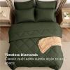 imageBedsure 7 Pieces Queen Comforter Set Premium Series Hotel Luxury Soft Bed in a Bag Goose Down Alternative Safe for Sensitive Skin Bedding Comforter All Season Medium Warmth Olive Green Queen Size06  Olive Green