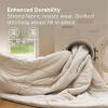 imageBedsure 7 Pieces Queen Comforter Set Premium Series Hotel Luxury Soft Bed in a Bag Goose Down Alternative Safe for Sensitive Skin Bedding Comforter All Season Medium Warmth Olive Green Queen Size07  Cream  Wavy Quilted