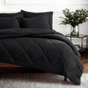 imageBedsure 7 Pieces Queen Comforter Set Premium Series Hotel Luxury Soft Bed in a Bag Goose Down Alternative Safe for Sensitive Skin Bedding Comforter All Season Medium Warmth Olive Green Queen Size01  Black