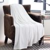 imageBedsure GentleSoft Fleece Throw Blanket for Couch Oxford Tan  Lightweight Plush Fuzzy Cozy Soft Blankets and Throws for Sofa 50x60 inches01  White